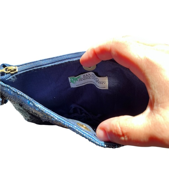 Artistic Beaded Clutch with Starry Night Design - Picture 2 of 4